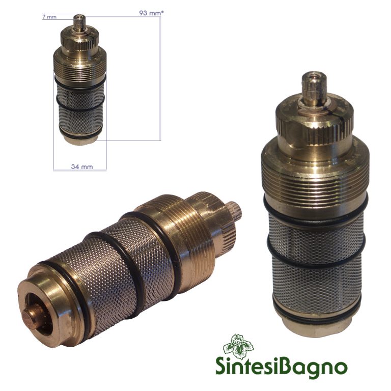 Cartuccia Termostatica Thermomat ½" Diametro 25 Mm | Ottone, Sicurezza 38°C, Pressione Max 10 Bar Per Miscelatori